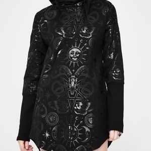 Killstar Hooded tunic - sold out- black BNWOT